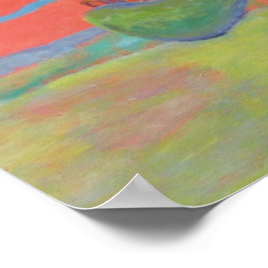 Cactus Sunset Poster (Ecke)