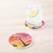 Cactus Sunset Untersetzer (Seite)