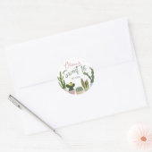 Cactus Sweet 16 Classic Round Sticker (Umschlag)