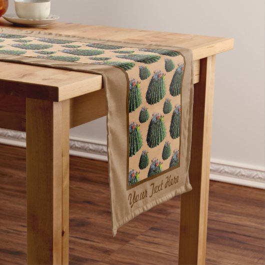 Cactus Table Runner - Optionale Personalisierung Kurzer Tischläufer (Beispiel)