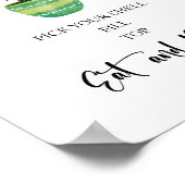 Cactus Taco Bar Sign Poster (Ecke)