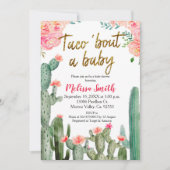 Cactus Taco Bout Baby Shower Einladung (Vorderseite)