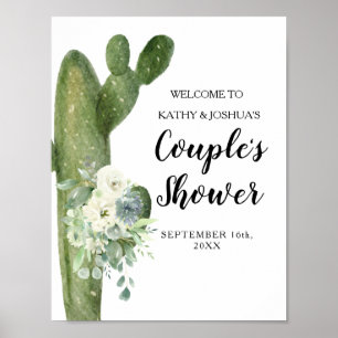 Cactus Taco 'bout Liebe Couple Dusche Willkommen Poster
