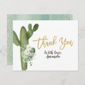 Cactus Taco 'bout Liebe Paare Danke Karte (Vorne/Hinten)