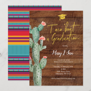 Cactus Taco "über eine Graduiertenparty Einladung