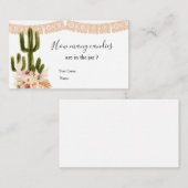 Cactus Taco über Liebe schätzt wie viele Kanadier Begleitkarte (Vorne/Hinten)