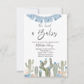 Cactus Taco'bout BABY Boy Shower Einladung (Vorderseite)
