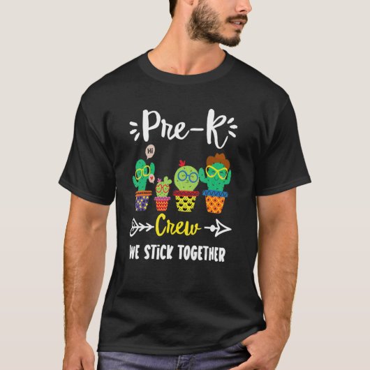 Cactus Team Pre K Crew School T-Shirt (Vorderseite)