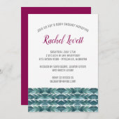 Cactus Texture Baby Shower Einladung (Vorne/Hinten)