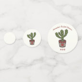 Cactus Theme Brautparty Personalisiert Konfetti (Vorderseiten)