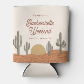 Cactus Themed Desert Bachelorette Dosenkühler (Vorderseite)