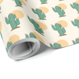 Cactus Themed Gift Wrappingi Paper Geschenkpapier