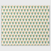 Cactus Themed Gift Wrappingi Paper Geschenkpapier (Flach)