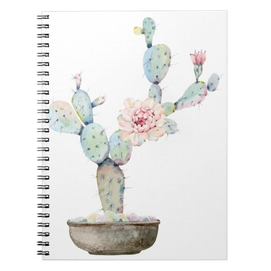 Cactus Torn Green Blume Notizblock (Vorderseite)