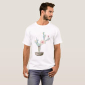 Cactus Torn Green Blume T-Shirt (Vorne ganz)