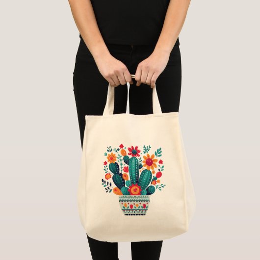 Cactus Tote Bag Tragetasche (Vorderseite (Produkt))