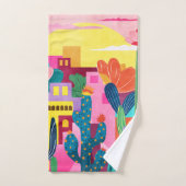 Cactus Town Badhandtuch Set (Handtuch)