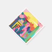 Cactus Town Serviette (Ecke)