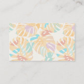 Cactus Tropical Palm Tree Desert Boho Wedding Begleitkarte (Rückseite)