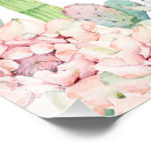 Cactus Twin One Prickly Pair Birthday Begrüßungsze Fotodruck (Ecke)