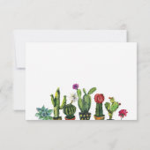 Cactus UAWG Wedding Fiesta Response Cards Lights RSVP Karte (Rückseite)