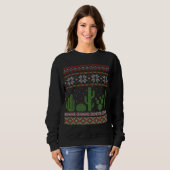 Cactus Ugly Christmas Sweater Südwest Cacti Succ Sweatshirt (Vorne ganz)