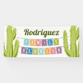 Cactus und Papel Picado Garland Texas Banner (Horizontal)