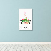 Cactus Unicorn Leinwand (Insitu (Holzboden))