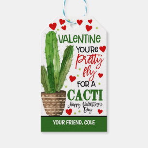 Cactus Valentine Favor Tag Geschenkanhänger