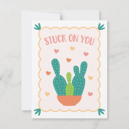 Cactus Valentine's Day Card Karte