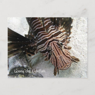 Cactus Voyager - Lenny the LionFish Postkarte