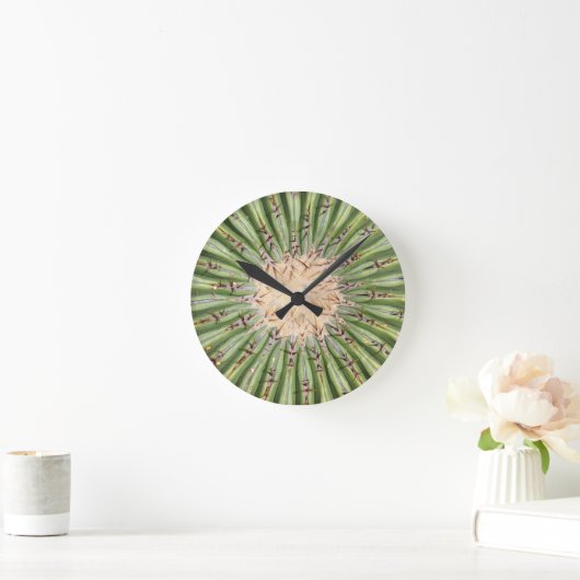 Cactus Wall Clock, 8" runder Acrylic Runde Wanduhr (Zuhause)