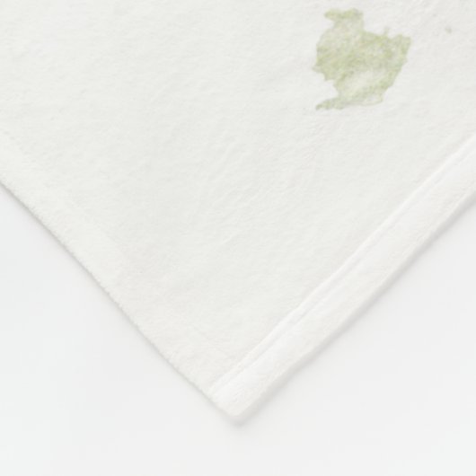 Cactus watercolor cacti Blume Blumenwüste Fleecedecke (Ecke)