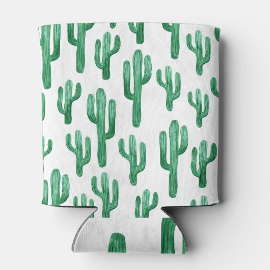Cactus watercolor: handgezeichnet Abbildung Dosenkühler (Rückseite)