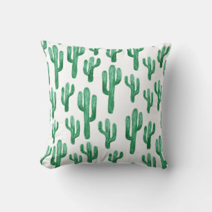 Cactus watercolor: handgezeichnet Abbildung Kissen
