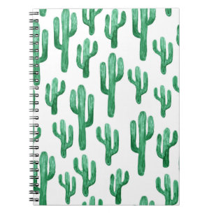 Cactus watercolor: handgezeichnet Abbildung Notizblock