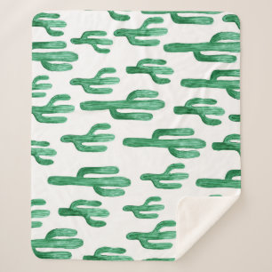 Cactus watercolor: handgezeichnet Abbildung Sherpadecke