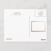 Cactus Watercolor | Liebe und Dank Postkarte (Rückseite)