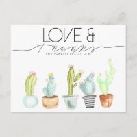 Cactus Watercolor | Liebe und Dank