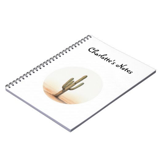 Cactus watercolor notebook notizblock (Linke Seite)