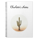 Cactus watercolor notebook notizblock (Vorderseite)