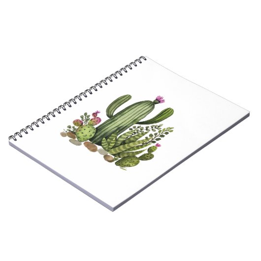 Cactus watercolor notizblock (Linke Seite)