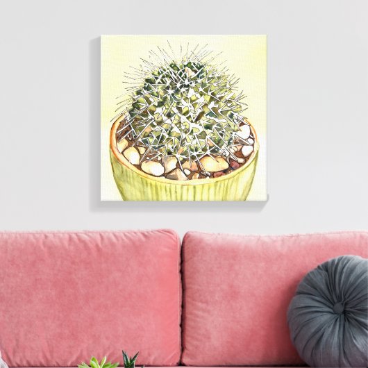 Cactus Watercolor von Debra Lee Baldwin Leinwanddruck (Insitu (Wohnzimmer))