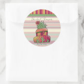 Cactus Wedding "Bridal Shower" Sticker (Tasche)