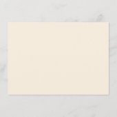 Cactus Wedding Flat Menu Menükarte (Rückseite)