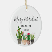 Cactus Wedding Ornament Gift (Rechts)
