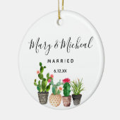Cactus Wedding Ornament Gift (Links)