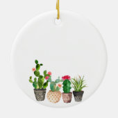 Cactus Wedding Ornament Gift (Hinten)