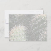 Cactus Wedding Response Card RSVP Karte (Rückseite)