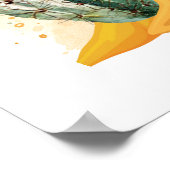 Cactus Wedding Seating Chart Poster (Ecke)